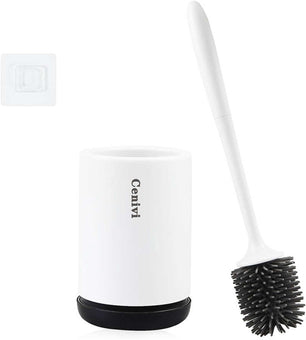 Simple Silicone Toilet Cleaning Brush Set – Durable Home Bathroom Tool