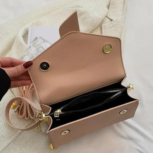 Stylish Shoulder Bag for Women – Simple PU Leather Flap Crossbody Bag, Fashionable Purse & Handbag