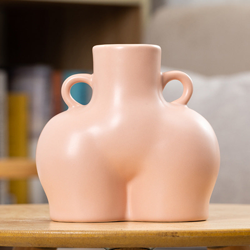 Modern Human Body Art Ceramic Vase – Unique Decorative Accent for Any Space