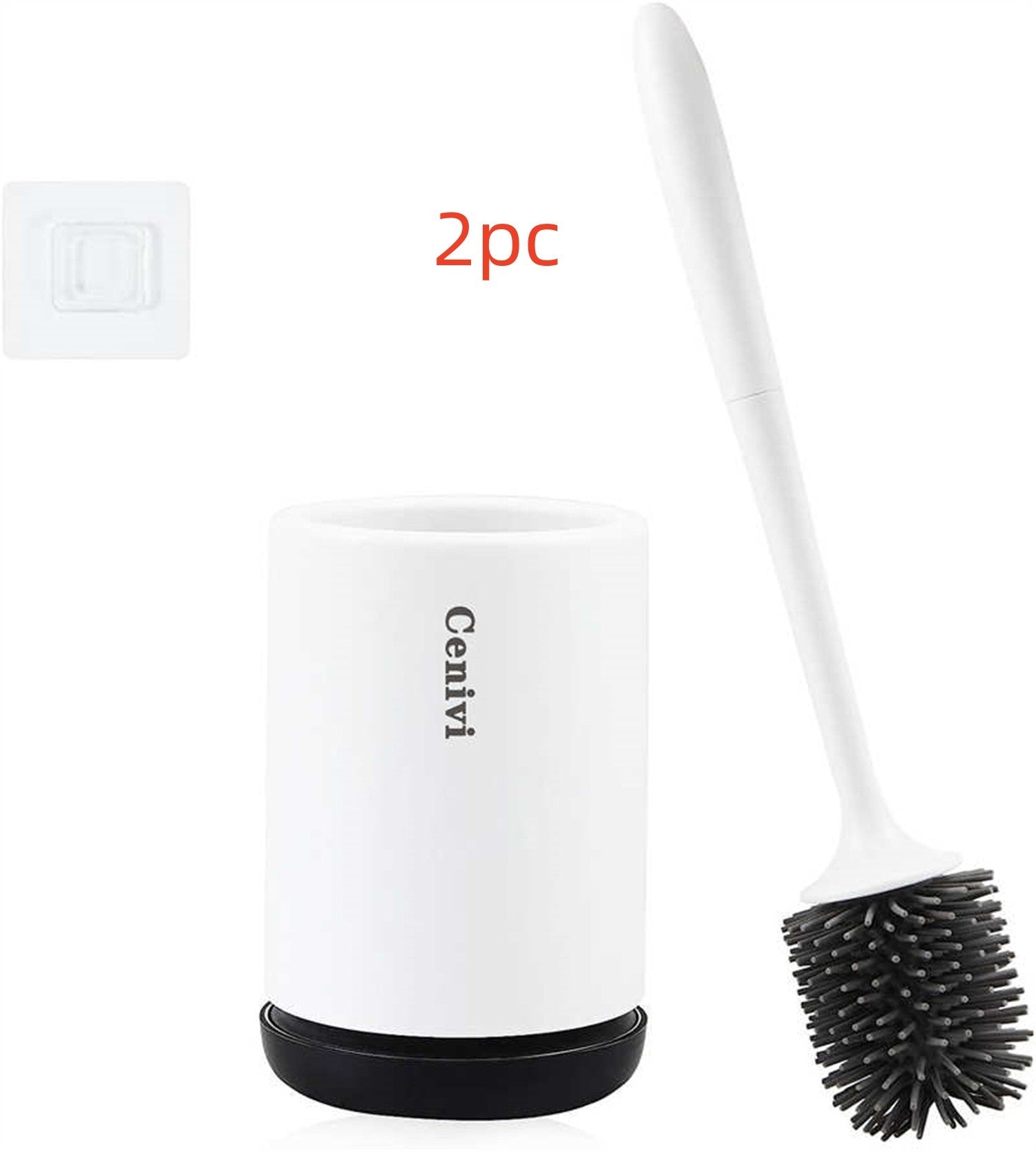 Simple Silicone Toilet Cleaning Brush Set – Durable Home Bathroom Tool