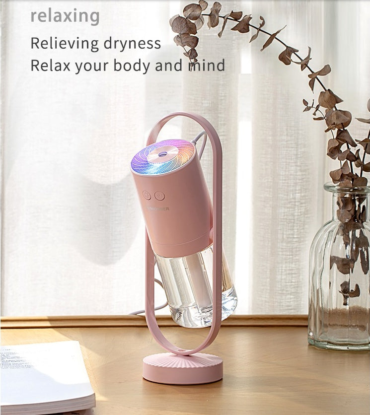 Magic Shadow USB Air Humidifier – Ultrasonic Mist Maker with Projection Night Light, Mini Air Purifier for Home, Office & Car