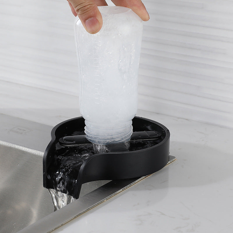 High-Pressure Stainless Steel Glass Rinser – Automatic Cup Washer for Kitchen Sink, Bar & Home