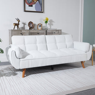 2064 Corduroy Sofa & Sofa Bed – White