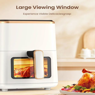 Air Fryer 5.3Qt – Observation Window, 7 Presets, Digital Touch Screen, Non-Stick & Dishwasher-Safe Basket