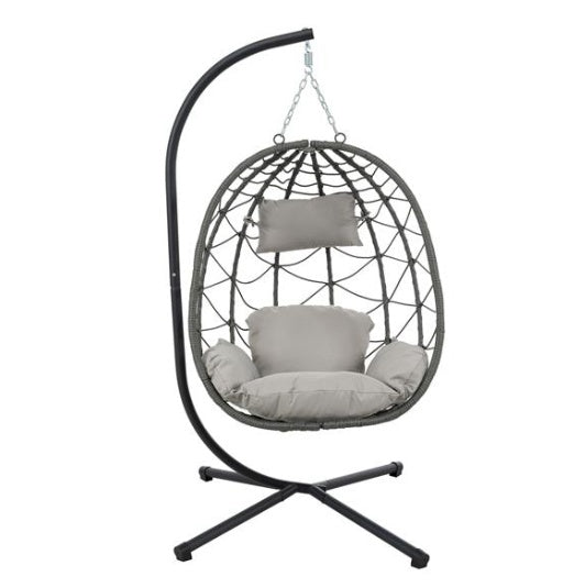 Indoor and Outdoor Swing Chairs, Hanging Basket Chairs with Stands - Suitable for Bedrooms, Living Rooms, Balconies