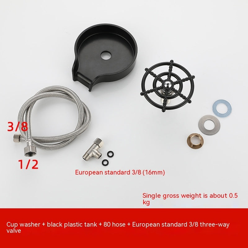 High-Pressure Bar Counter Cup Washer – Automatic Sink Spray for Kitchen & Coffee