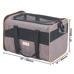 VEVOR Cat Carrier with Wheels – Airline Approved Rolling Pet Carrier