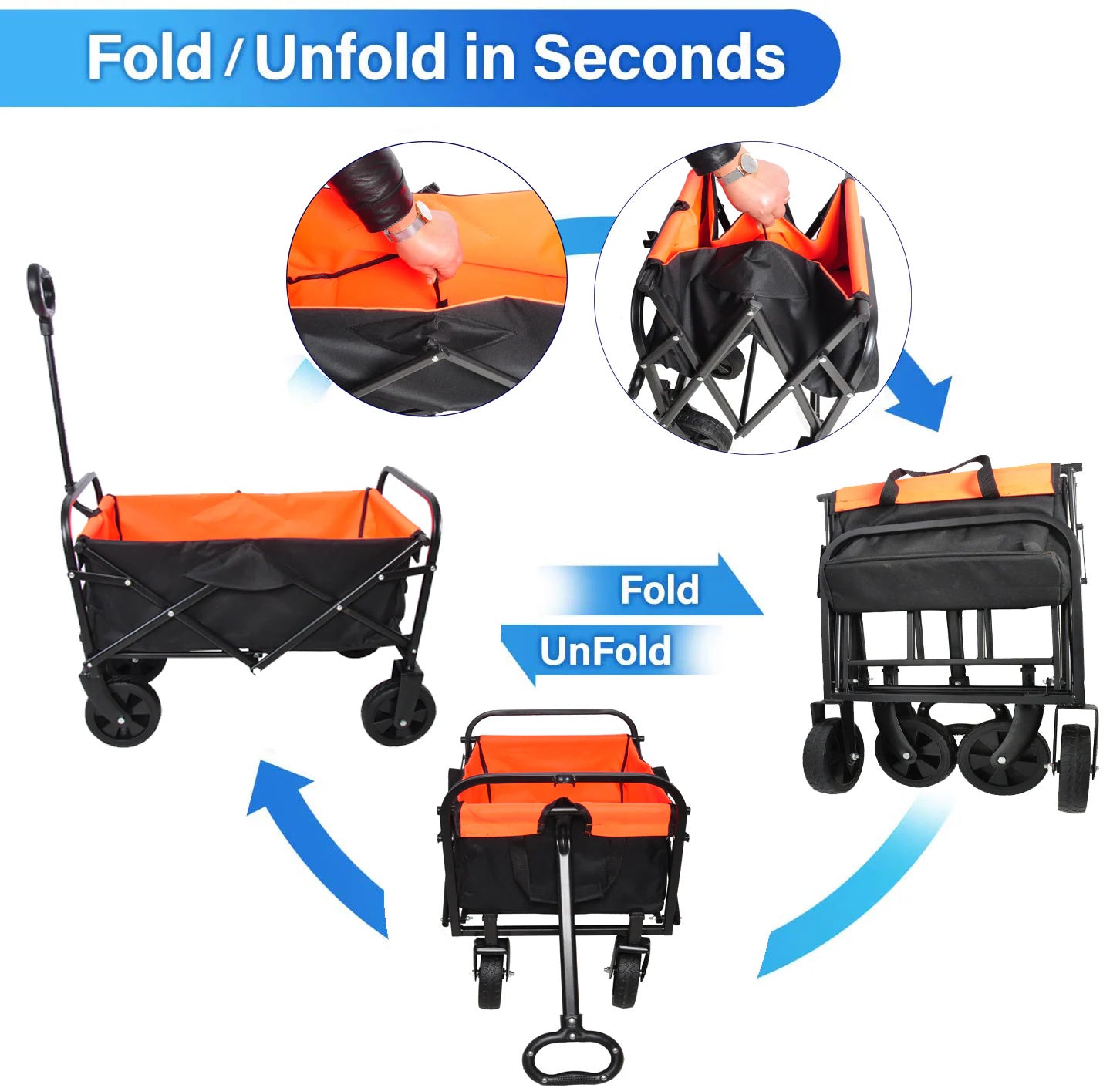 Mini Folding Wagon – Compact, Lightweight, and Versatile