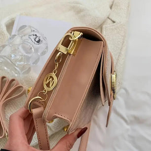 Stylish Shoulder Bag for Women – Simple PU Leather Flap Crossbody Bag, Fashionable Purse & Handbag