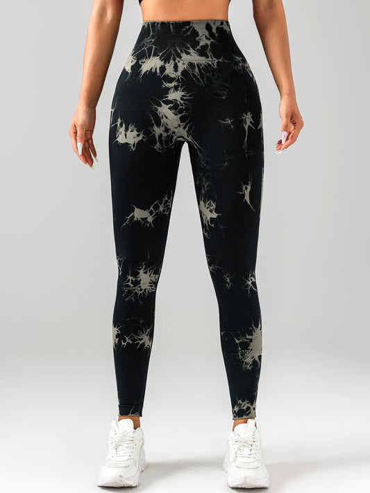 Tie-Dye Workout Seamless Leggings for Women – High Waist Gym Leggings Yoga Pants, Scrunch Butt Lifting Elastic Tights