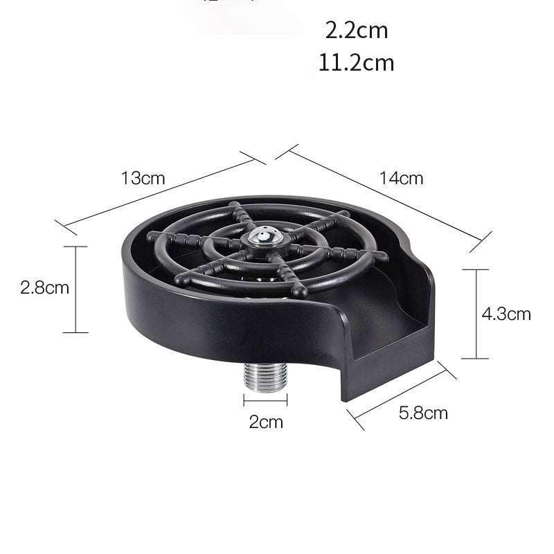 High-Pressure Bar Counter Cup Washer – Automatic Sink Spray for Kitchen & Coffee