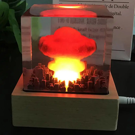 Creative Mushroom Cloud Lamp - USB LED Night Light for Home Decor & Christmas Gifts