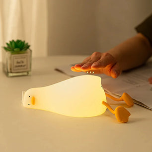 Cute Duck-Shaped Rechargeable Night Light for Kids – Soft Glow & Portable Decor