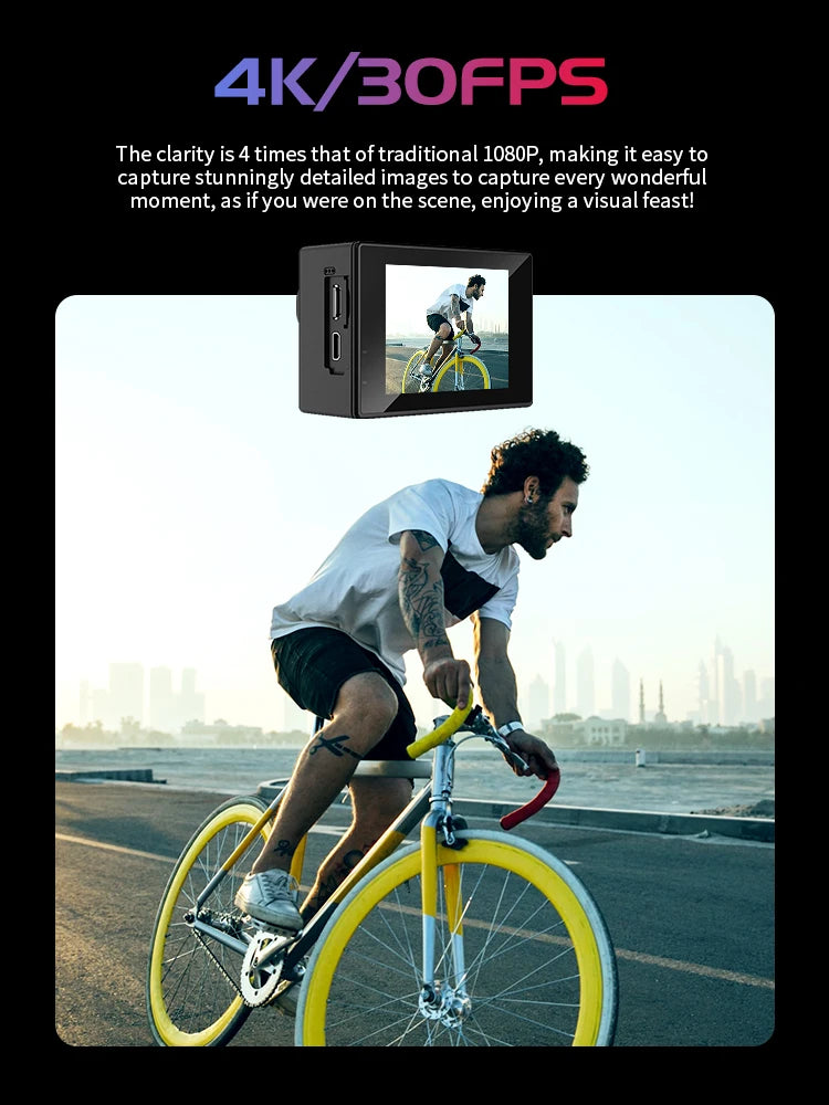SJCAM SJ4000 Dual Screen 4K Action Camera – BHHShop
