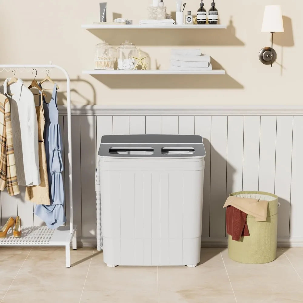 Nictemaw 17.6Lbs Twin Tub Portable Washing Machine for Apartments – BHHShop