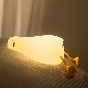 Cute Duck-Shaped Rechargeable Night Light for Kids – Soft Glow & Portable Decor