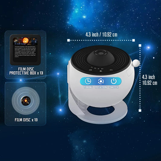13 in 1 Star Projector - Planetarium Galaxy Night Light for Kids & Adults Bedroom Decor