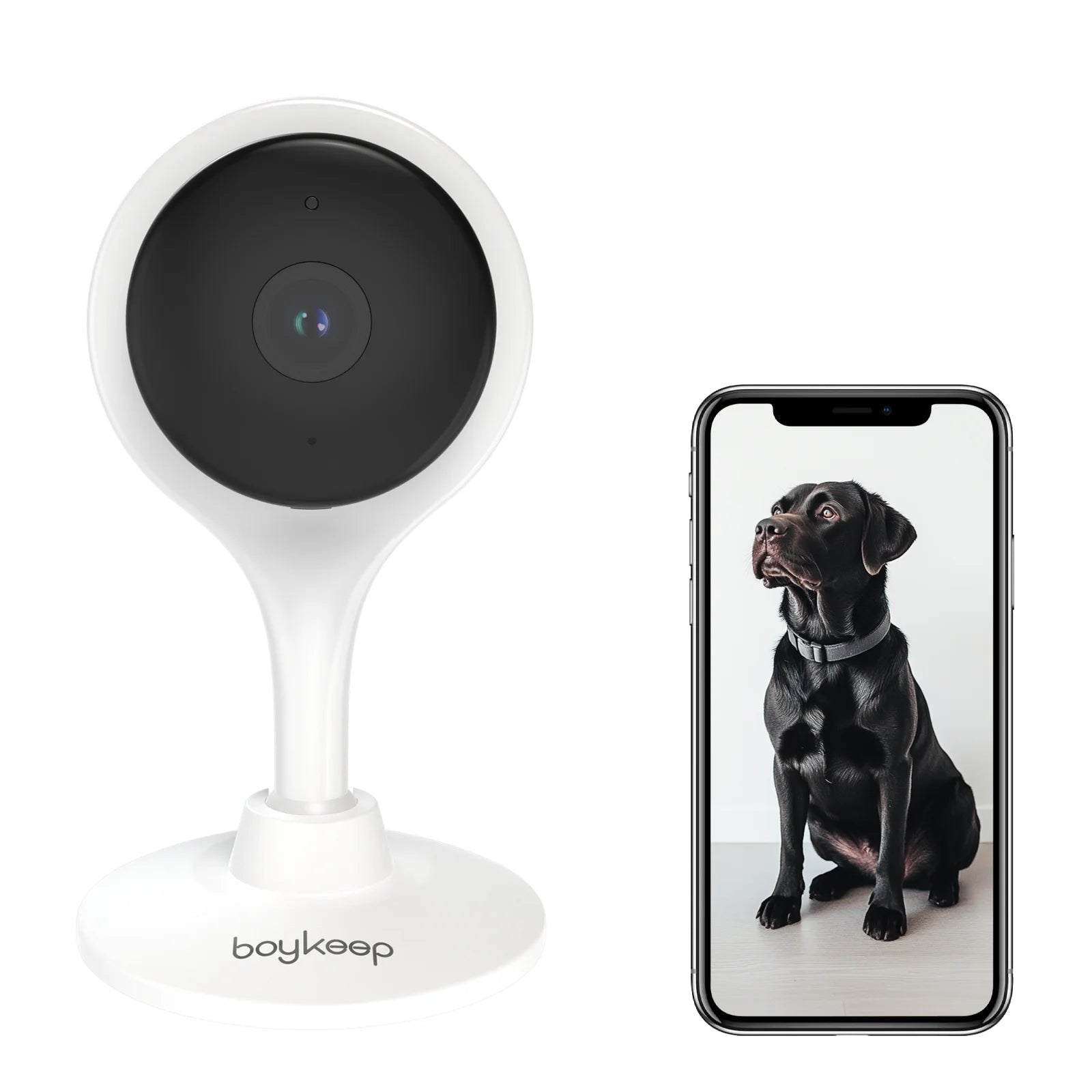 BoyKeep 3MP WiFi Indoor Security Camera with Motion Detection and Two-Way Audio