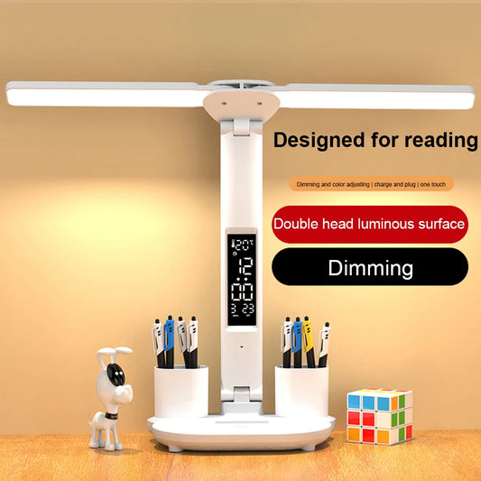 BHHShop LED Desk Lamp with Calendar and USB Night Light