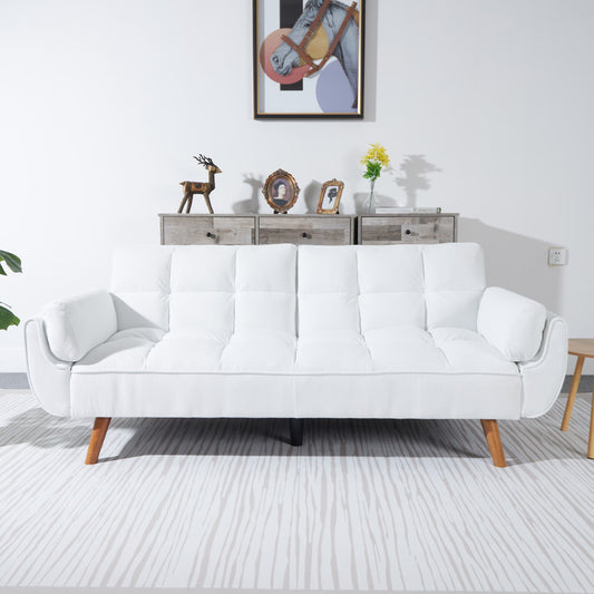 2064 Corduroy Sofa & Sofa Bed – White