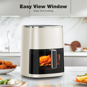 Air Fryer 6 Quart Capacity with Viewing Window – 12-in-1 Multi-Function Cooker