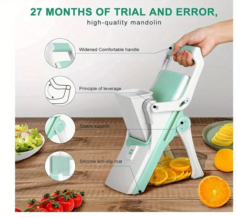 Safe Multifunctional Mushroom Slicer – 5-in-1 Vegetable Slicer