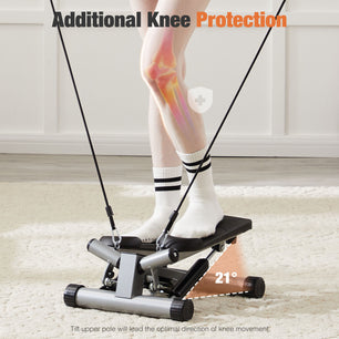 Mini Stepper with Resistance Bands – Compact, Effective, and Knee-Friendly Workout
