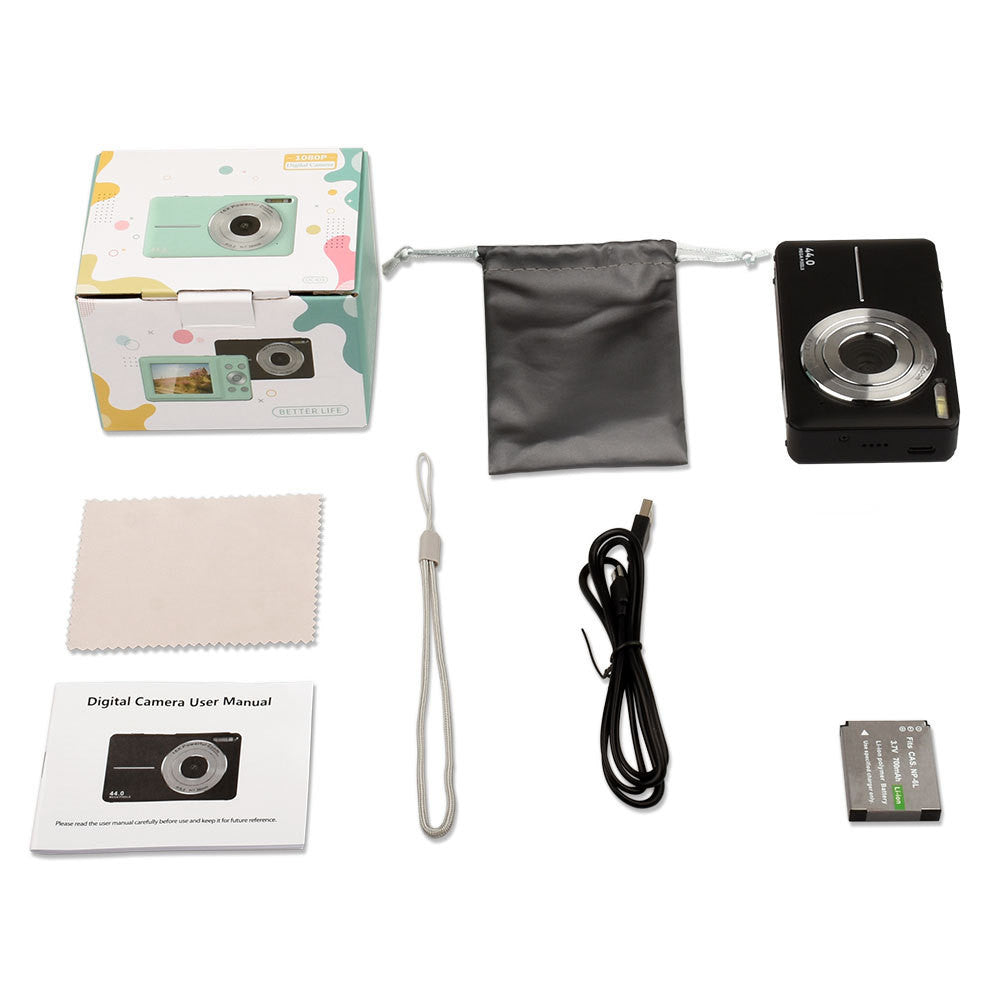 Mini HD Digital Camera for Kids – 44MP Entry-Level Gift for Boys & Girls