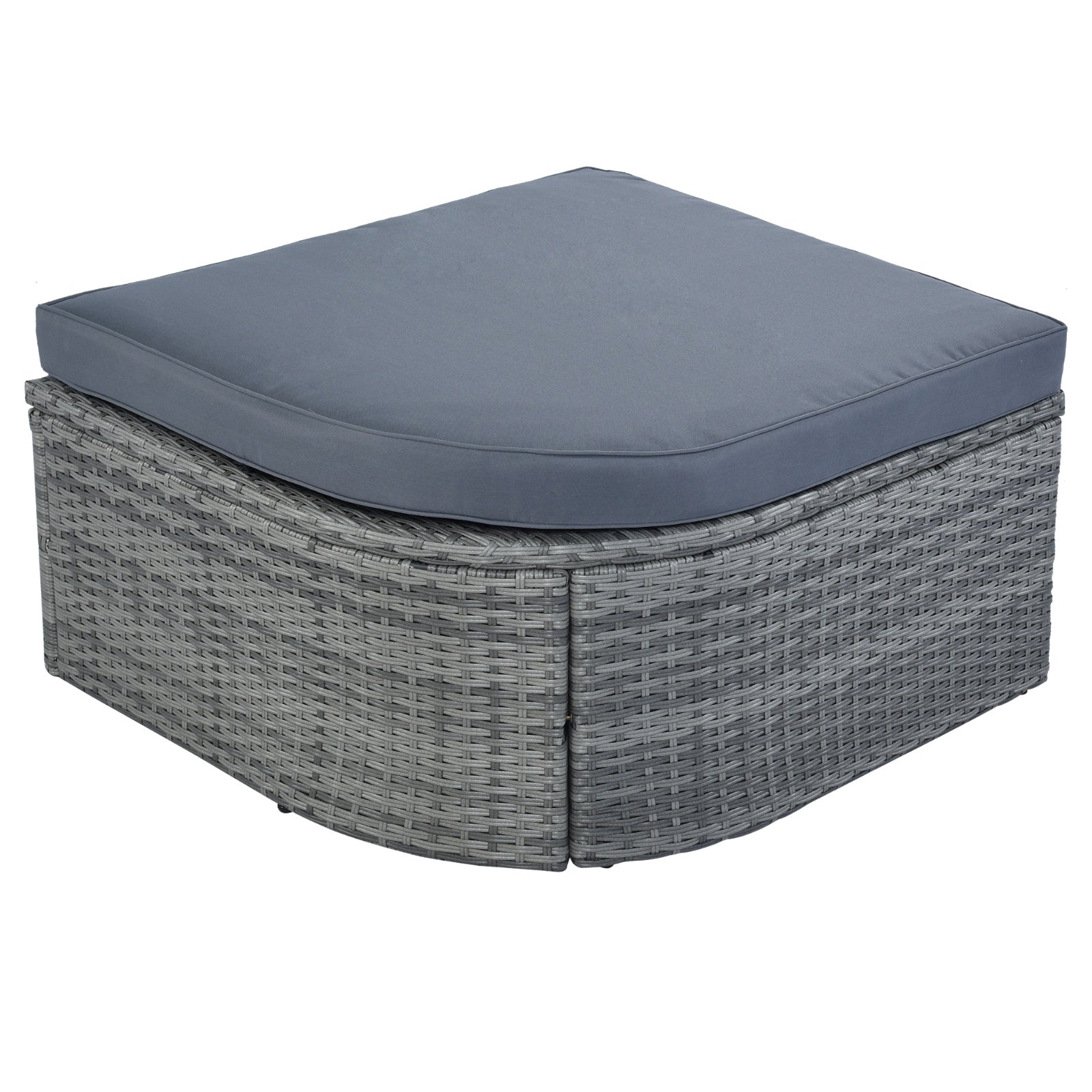 U STYLE Patio Furniture Set – Outdoor Daybed Sunbed with Retractable Canopy