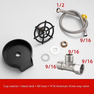 High-Pressure Bar Counter Cup Washer – Automatic Sink Spray for Kitchen & Coffee