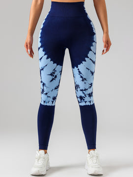 Tie-Dye Women's Yoga Leggings with High Waistband – Moisture-Wicking, Stretchy, and Perfect for Outdoor Activities & Fitness