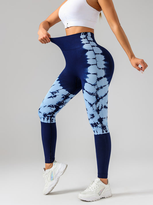 Tie-Dye Women's Yoga Leggings with High Waistband – Moisture-Wicking, Stretchy, and Perfect for Outdoor Activities & Fitness
