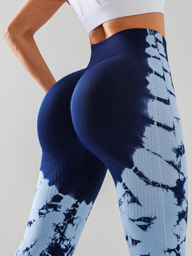 Tie-Dye Women's Yoga Leggings with High Waistband – Moisture-Wicking, Stretchy, and Perfect for Outdoor Activities & Fitness