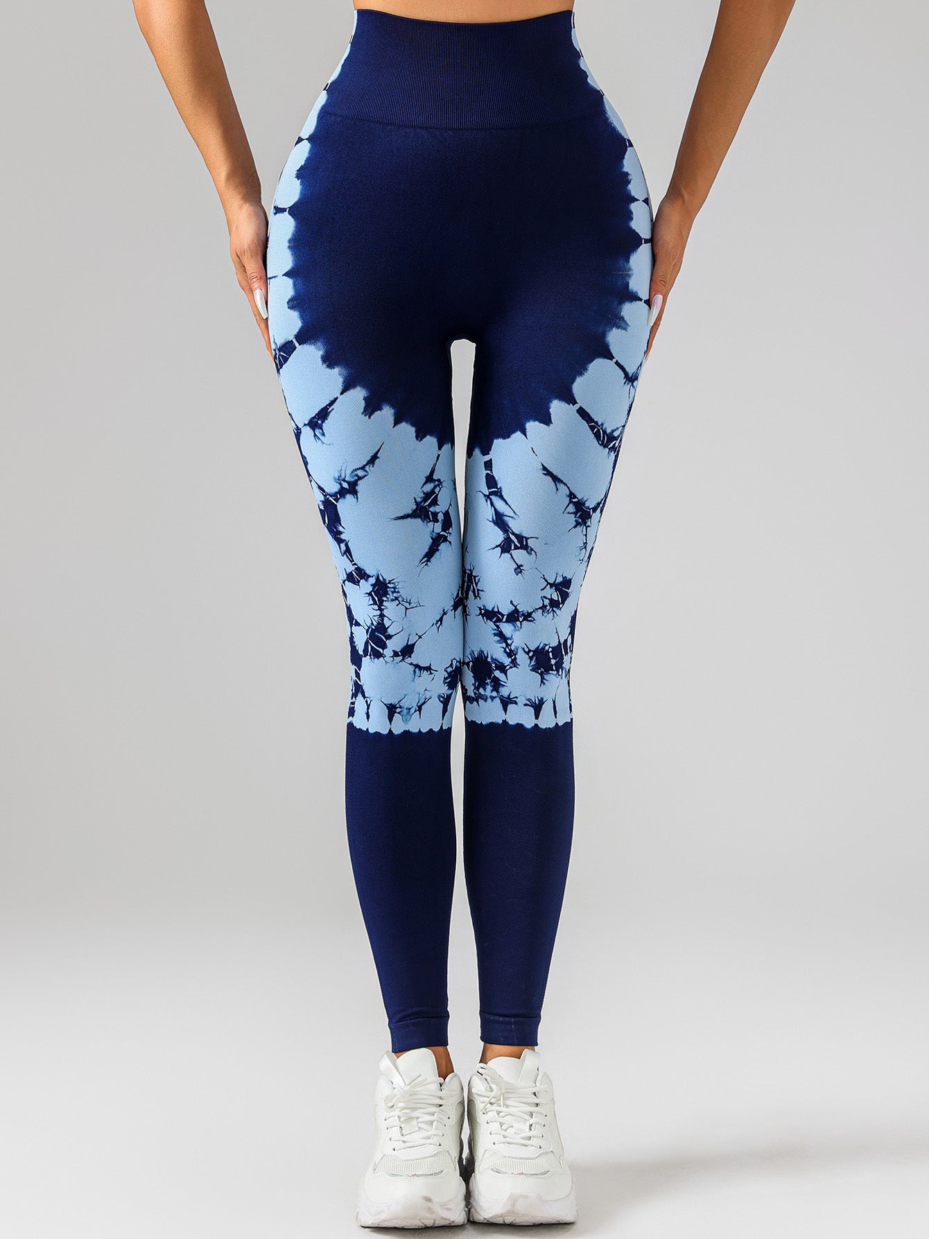 Tie-Dye Women's Yoga Leggings with High Waistband – Moisture-Wicking, Stretchy, and Perfect for Outdoor Activities & Fitness