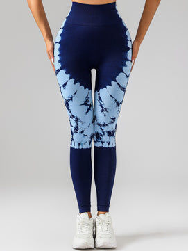 Tie-Dye Women's Yoga Leggings with High Waistband – Moisture-Wicking, Stretchy, and Perfect for Outdoor Activities & Fitness